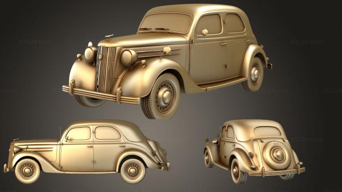 Автомобили и транспорт (Ford Pilot 1947, CARS_1622) 3D модель для ЧПУ станка